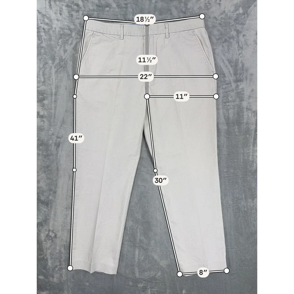 J.Crew Bedford Chino Pants Men's Size 36x32 Stone Beige Cotton